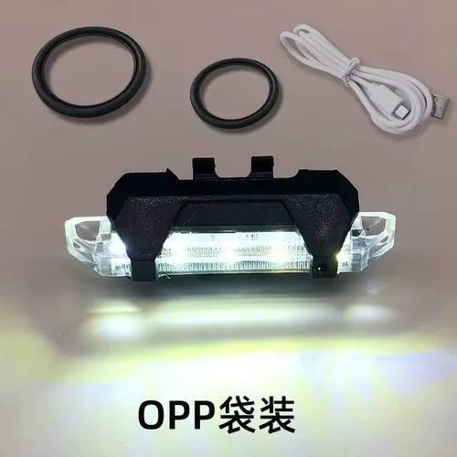 USB Rechargeable Waterproof Mountain Bike Lamp Warning Cycling