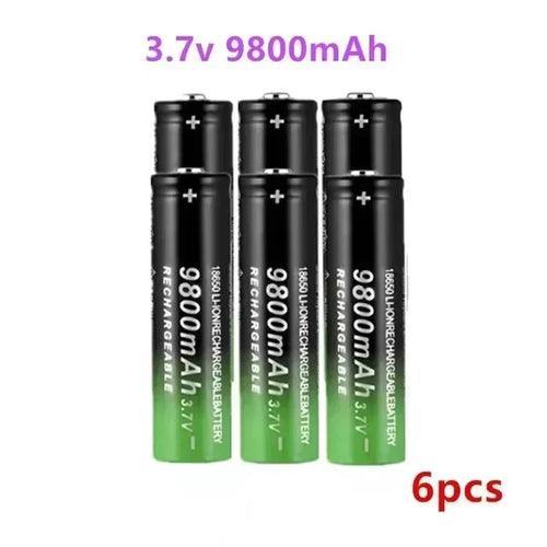 New 18650 Li-Ion battery 9800mah rechargeable battery 3.7V for LED