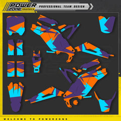 PowerZone Custom Team Graphics Background Stickers Kits For Surron
