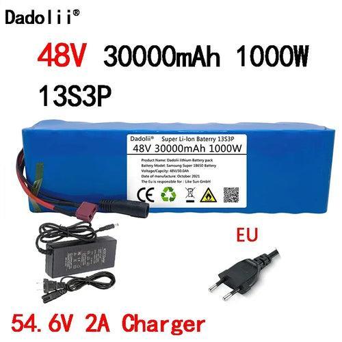 48V Battery Pack e-bike battery 30Ah 18650 li-ion battery pack bike