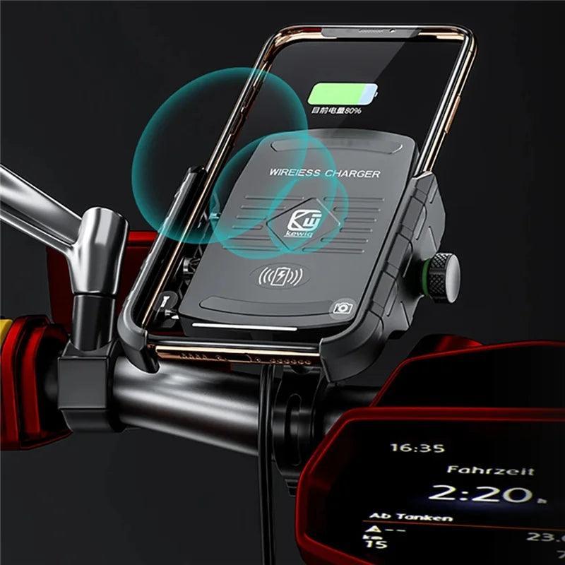 Aluminum Motorcycle Phone Holder Mount Moto Bicycle Handlebar Bracket