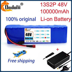 13S2P 48V batttery 100000mAh 100Ah Lithium-ion Battery Pack with 250W