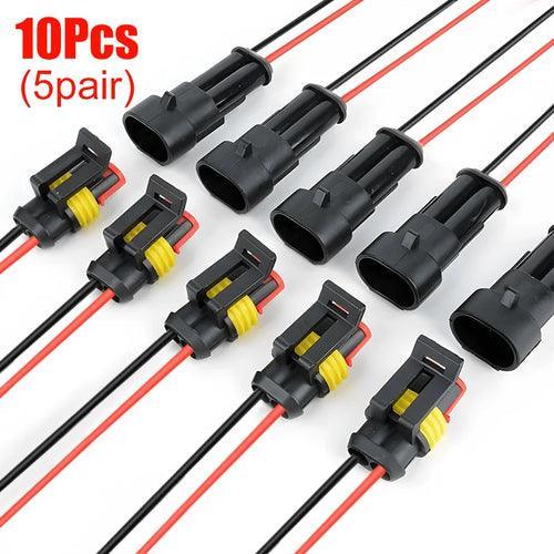 2 Pin Way Plug Waterproof Automotive Car Wire Electrical Connectors