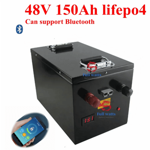 2pcs waterproof Lifepo4 48v 150AH battery bluetooth BMS for 4800w