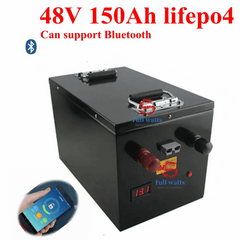 2pcs waterproof Lifepo4 48v 150AH battery bluetooth BMS for 4800w