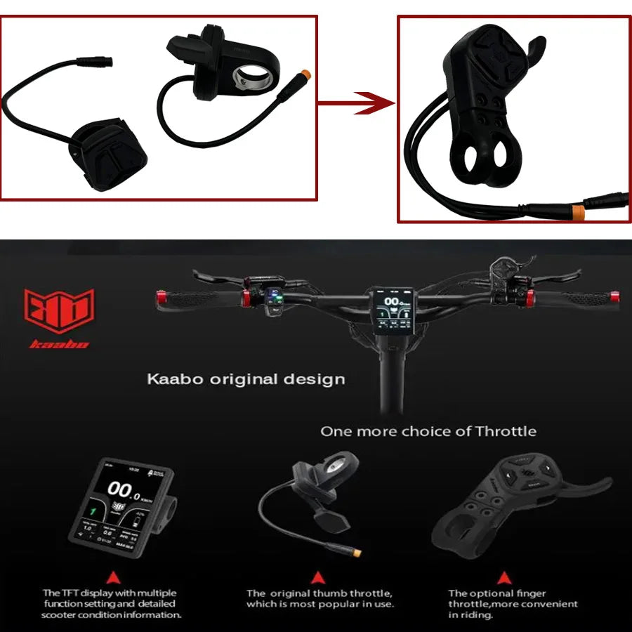 New TFT Display Integrated Accelerator Thumb Throttle Trigger Original