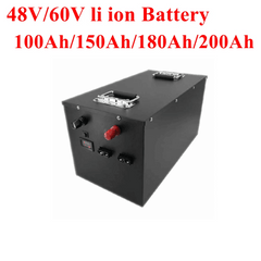 48V/60V 100AH 150AH 180AH 200AH Lithium Ion Rechargeable Battery 13s