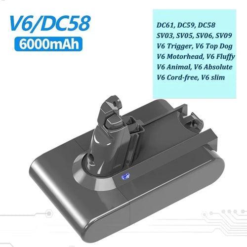 Vacuum Cleaner rechargeable Battery for Dyson V6 V7 V8 V10 11 Series