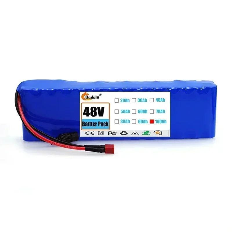 13S2P 48V batttery 100000mAh 100Ah Lithium-ion Battery Pack with 250W