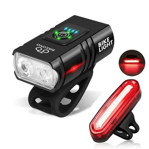 Bicycle Light T6 LED Front USB Rechargeable MTB Mountain Bicycle Lamp