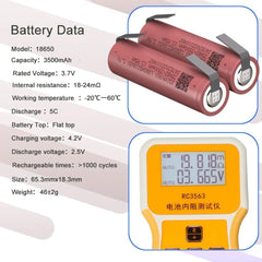 18650 Battery HG2 3500mAh 3.7V Li-Ion High Current Rechargeable Power