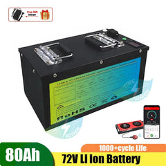 Rechargeable 72v 80Ah 100Ah Lithium Battery for Electric Scooter Ebike