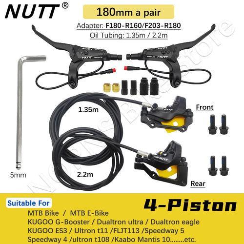 NUTT 4 Piston Y-5 Electric E-Bike Scooter Disc Brake Hydraulic Bicycle