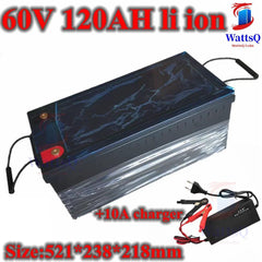 waterproof lithium 60V 120AH li ion battery With BMS for 3500W 6000W