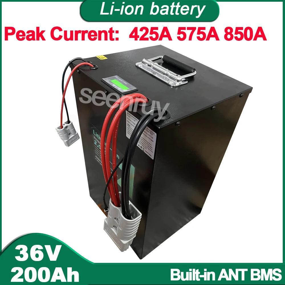 36V 200AH Li ion With Charger 230A 340A Lithium Polymer Battery