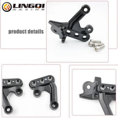 LINGQI RACING Motorcycle Foot Bracket Sur Ron Foot Pegs Bracket