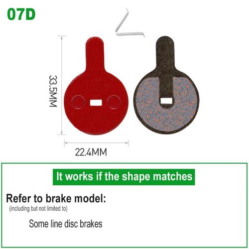 1 Pair Bicycle Disc Brake Pads Semi-Metallic Hydrauli Disc Brake Pad