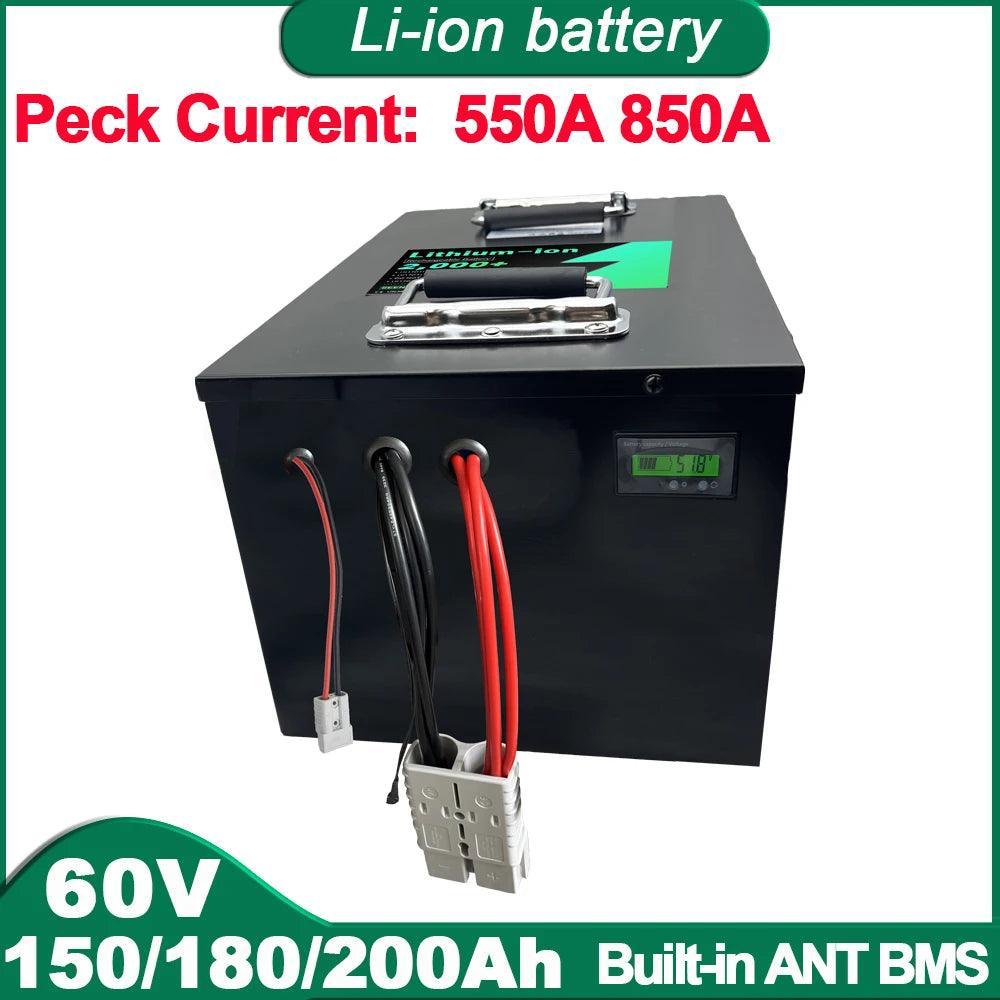 60V 150AH 180AH 200AH Li ion With Charger Lithium Polymer Battery