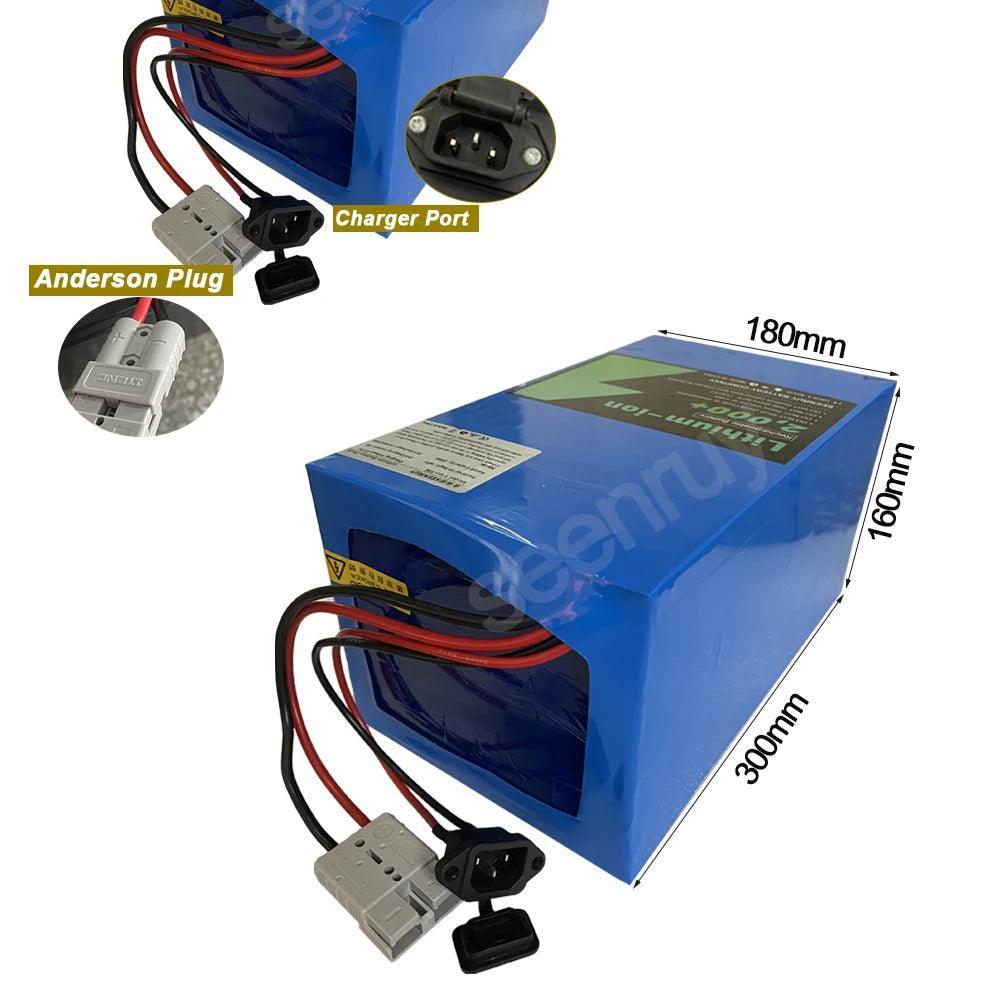 60V 40Ah 150A Li ion With Charger Lithium Polymer Battery Pack Perfect