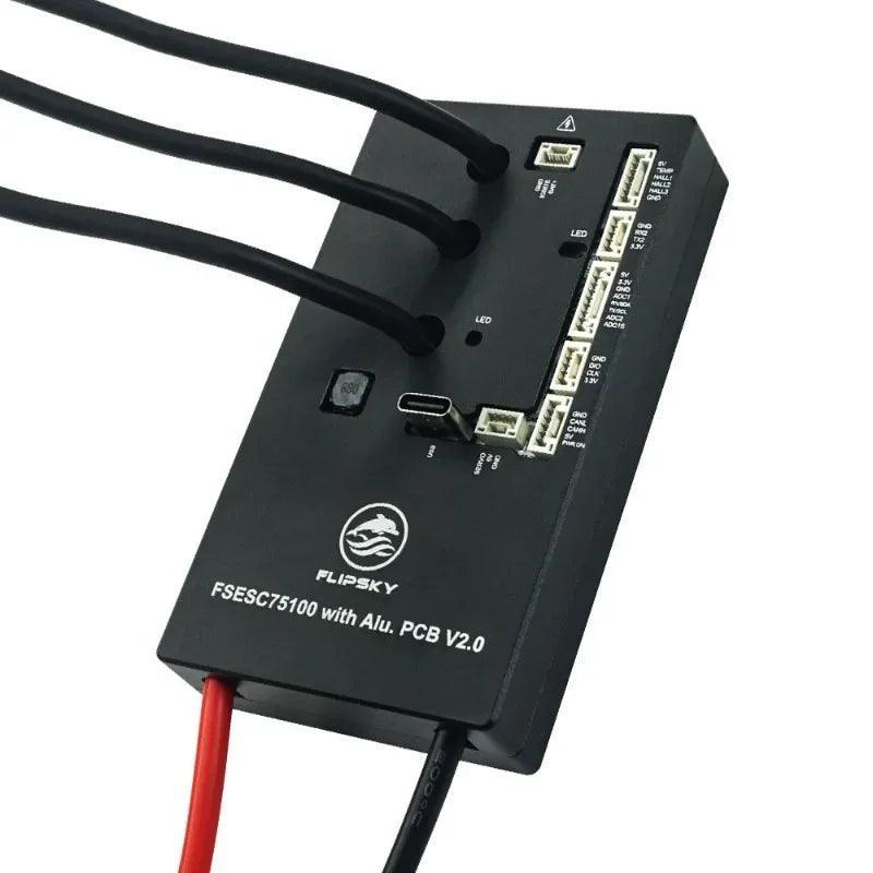 Flipsky 48V 60V 72V 75V 84V 100A FSESC 75100 V2.0 with Power Switch