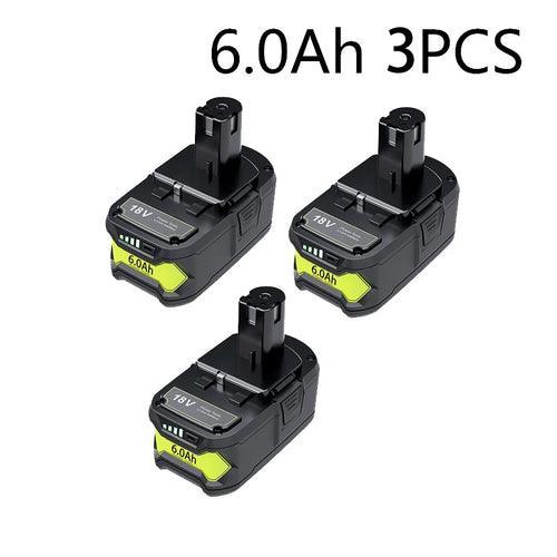 6Ah For RYOBI P108 18V One+ Plus Battery 18 Volt Lithium-Ion Power