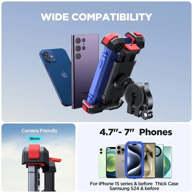 Joyroom Bike Phone Mount Motorcycle Phone Holder Upgrade Adjustable