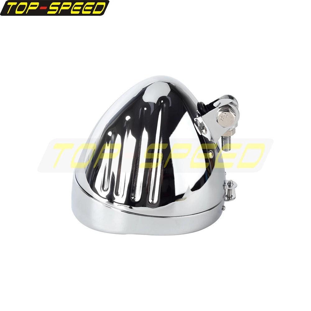 5.75" Universal Motorcycle Headlamp Housing Round Headlight Mount