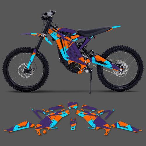 PowerZone Custom Team Graphics Background Stickers Kits For Surron