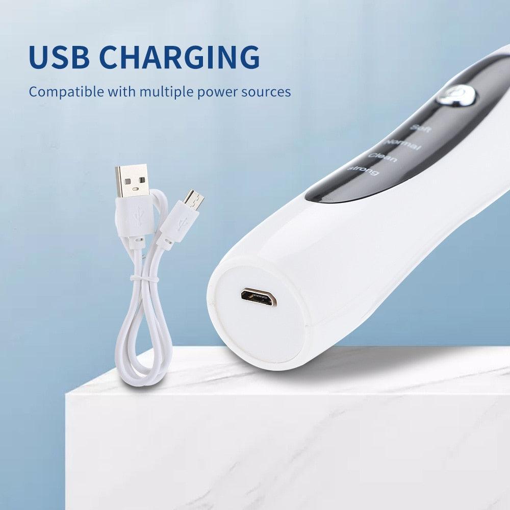 Electric Dental Calculus Scaler Remover Ultrasonic Teeth Cleaner