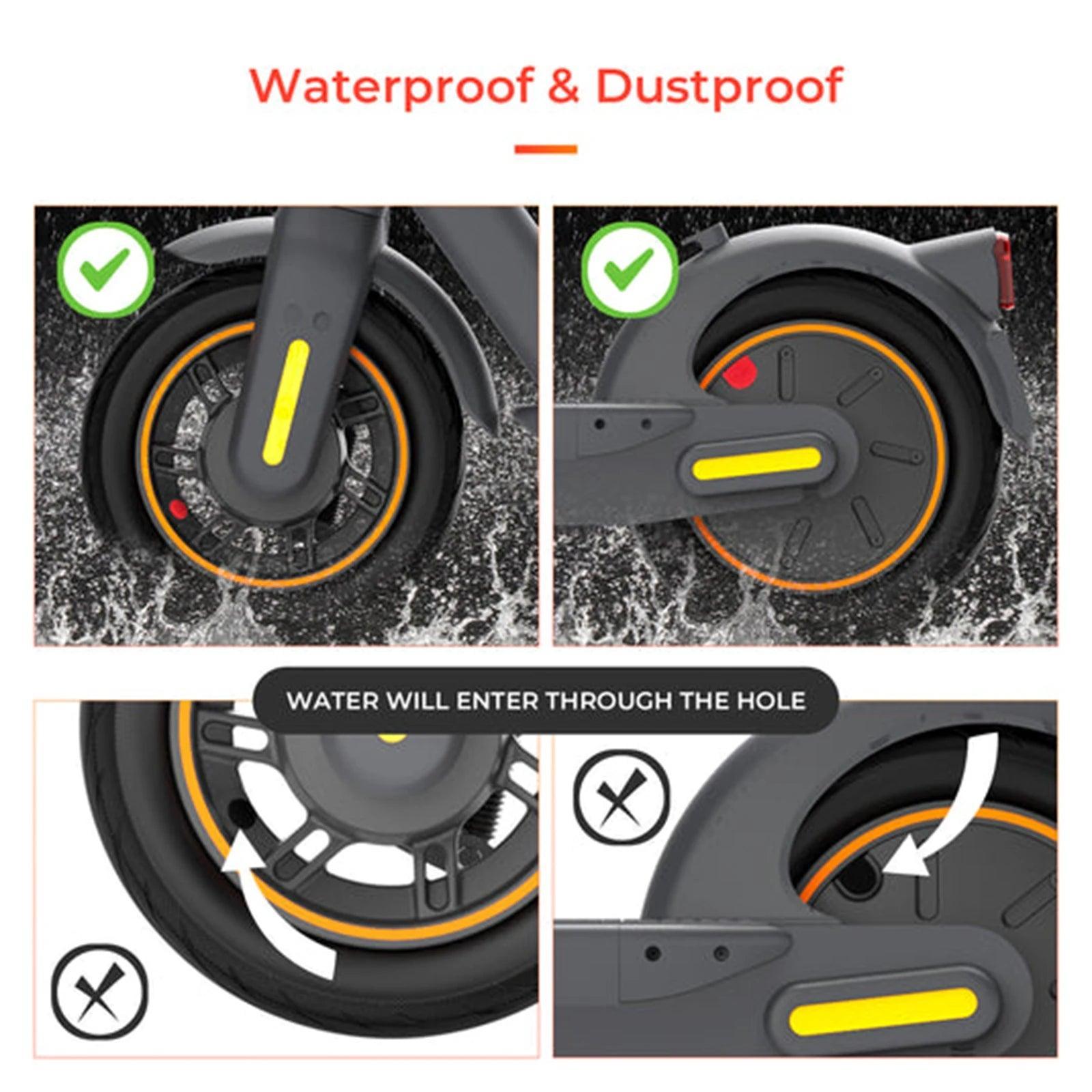 Solid Tire Wheel Hub Cap Rubber Plug for Xiaomi M365 Pro 1S Mi3