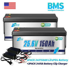 24V 50Ah 100Ah 150Ah Rechargeable 18650 Lithium Battery Pack for Solar