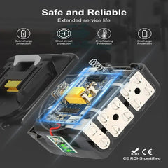 Original Makita 6Ah/5Ah//3Ah for Makita 18V Battery BL1830B BL1850B