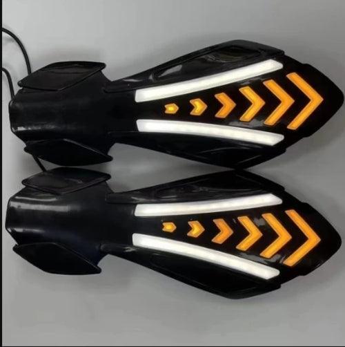 Motorbike Universal Handlebar Protector With LED Lights Motorcycle