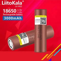 1-40pcs LiitoKala  3.7v 18650 HG2 3000mAh Lithium Rechargeable