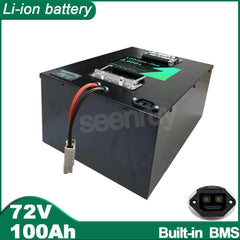 72V 100Ah Li-ion With Charger Lithium Polymer Battery Perfect For