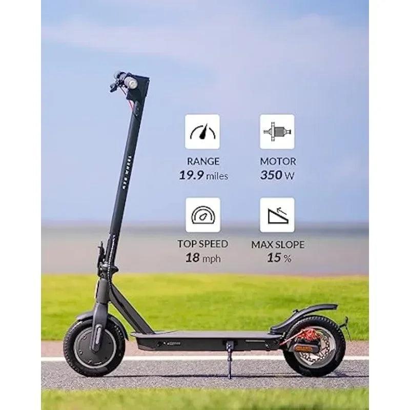 V30PRO Electric Scooter with Turn Signals - 19.9 Miles Range & 18 MPH, 350W Motor, 10" Inner-Support Tires