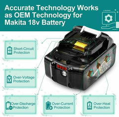 Battery 18v for makita BL1860 BL1850B BL1850 BL1840 BL1830 screwdriver