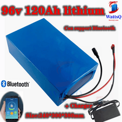 96v 120ah Lithium Ion Battery Li Ion Bluetooth BMS APP For 5000W Motor