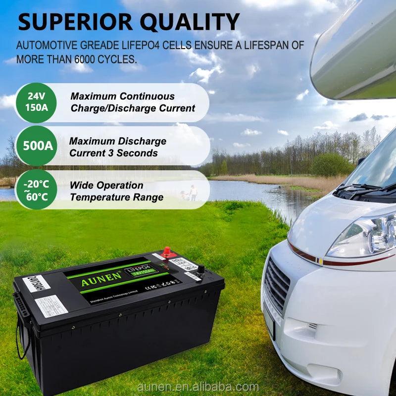 24v 150ah batteries 20kwh 200ah/100ah lifepo4 battery 24v 150ah