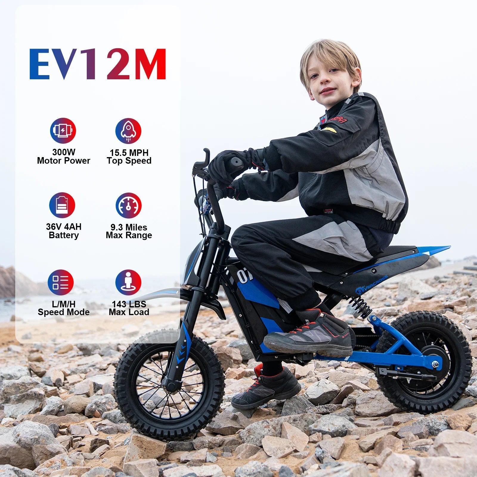 For EVERCROSS EV12M Electric Dirt Bike,300W Electric