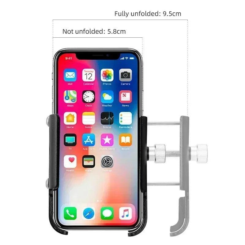 Bicycle Phone Holder 360° Rotation Aluminum Alloy MTB Bike Phone GPS