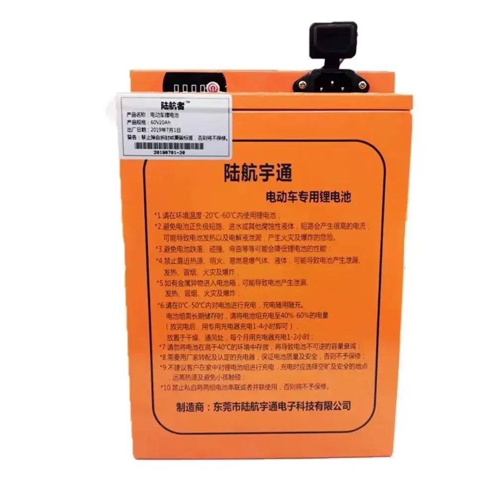 Customized 60v 35Ah rechargeable lithium ion 18650 battery for