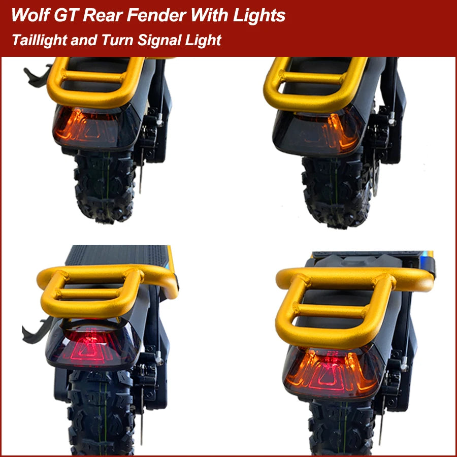 Wolf GT Rear Fender with Taillight Turn Signal Light Turning Mudguard