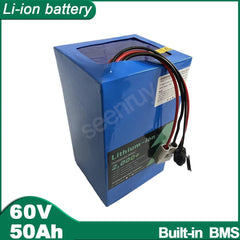 60V 50Ah 150A Li ion With Charger Lithium Polymer Battery Perfect For