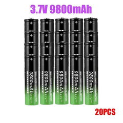 New 18650 Li-Ion battery 9800mah rechargeable battery 3.7V for LED