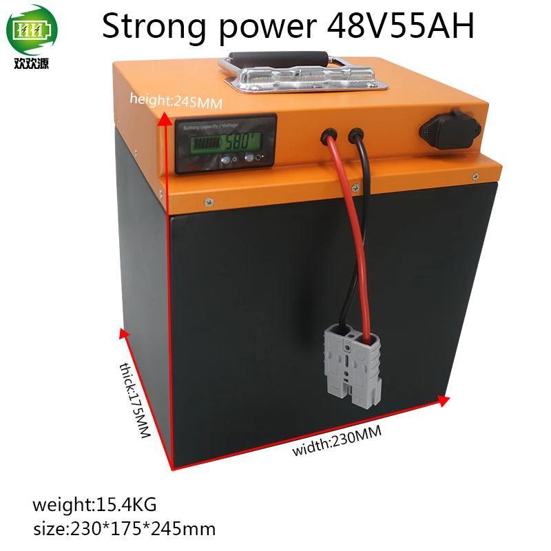 rechargeable li-ion battery 55ah 50ah 48v nmc lithium batteries fast