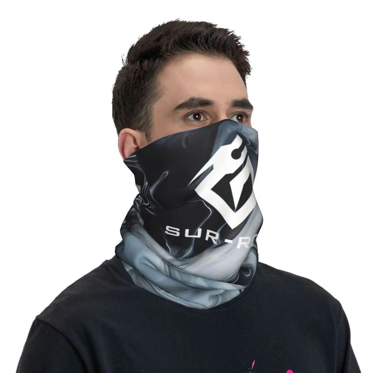 Sur Ron 3 Wht Pullover Hoodie Bandana Neck Gaiter Motorcycle Club