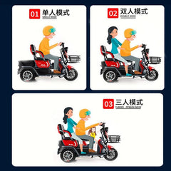 Electric tricycle, household small women's electric scooter, mini