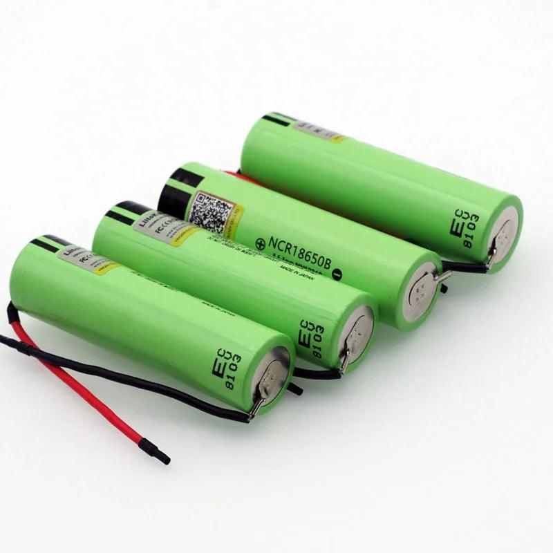 LiitoKala New Original NCR18650B 3.7v 3400mAh 18650 Li-ion