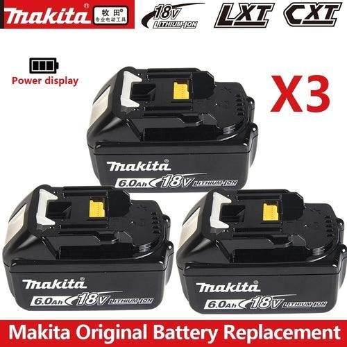 Original Makita 6Ah/5Ah/3Ah for Makita 18V Battery BL1830B BL1850B